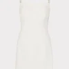 Mini Dresses-MILLY Adella Cady Mini Dress Ecru