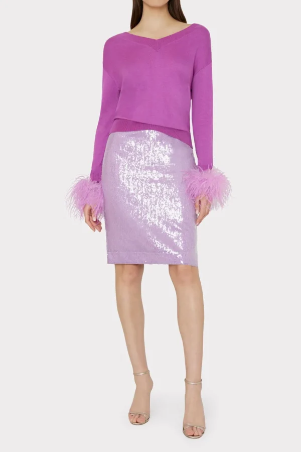adley_sequin_skirt_1.webp Jumpsuits & Rompers-MILLY Adley Sequin Skirt Purple