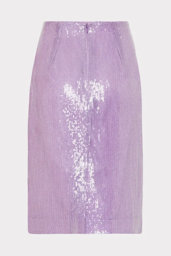 Skirts-MILLY Adley Sequin Skirt Purple