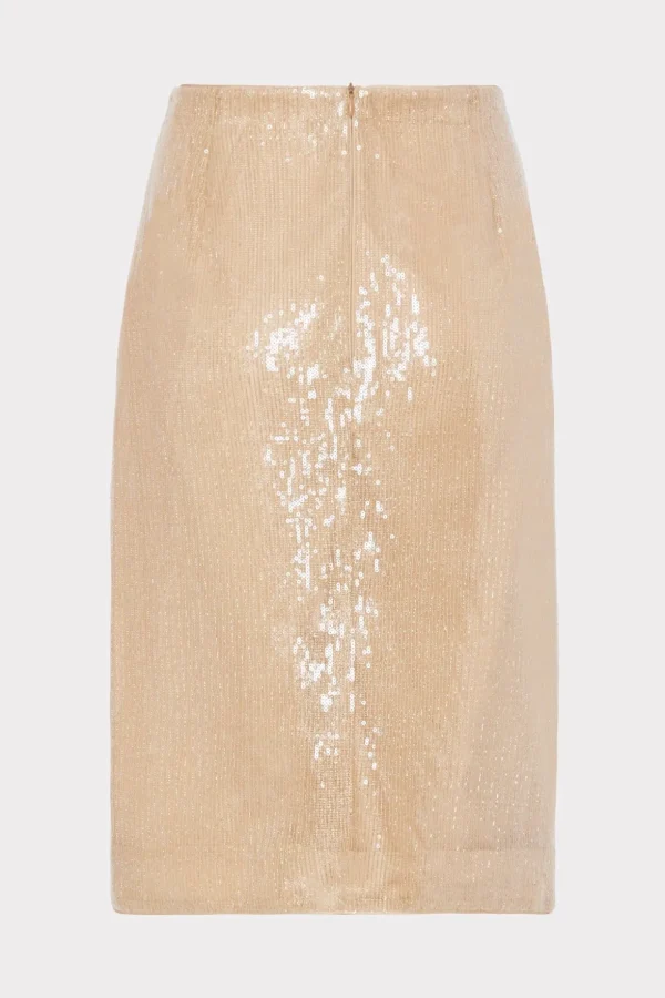 Skirts-MILLY Adley Sequin Skirt Gold