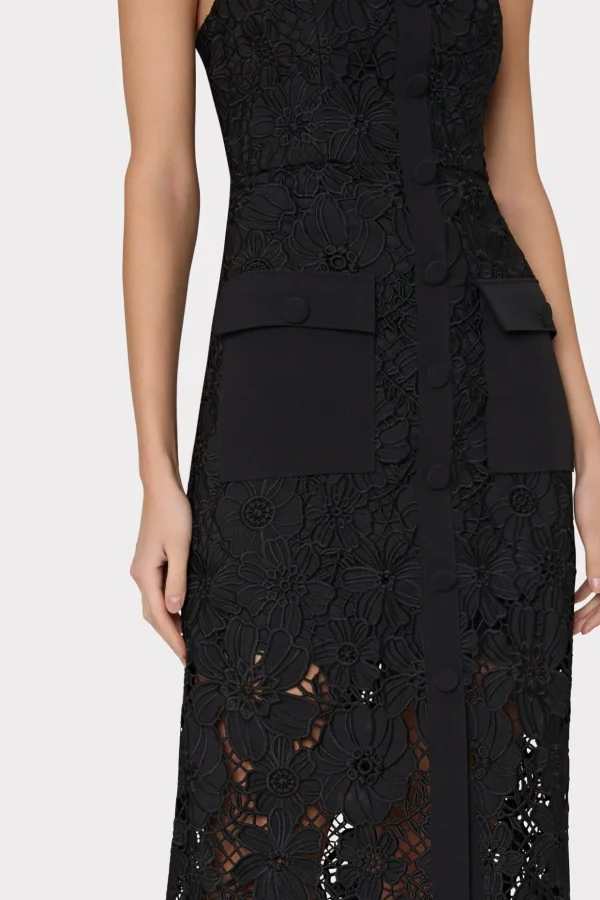 adrienne_roja_lace_midi_d_3-1.webp Guest Of Dresses-MILLY Adrienne Roja Lace Midi Dress Black