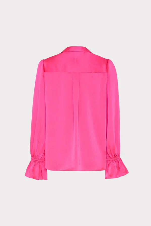 aida_satin_top_2.webp Jumpsuits & Rompers-MILLY Aida Satin Top Milly Pink