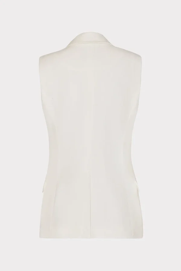 alba_sleeveless_blazer_5-3.webp Matching Sets-MILLY Alba Sleeveless Blazer White
