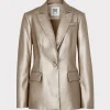 alexa_vegan_leather_blaze_0-1.webp Blazers-MILLY Alexa Vegan Leather Blazer Silver