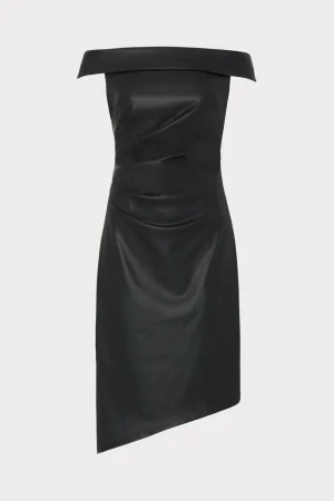 ally_vegan_leather_dress_0.webp Little Black Dresses-MILLY Ally Vegan Leather Dress Black