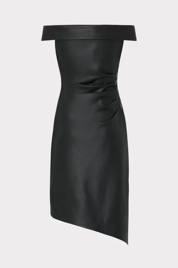 ally_vegan_leather_dress_3.webp Little Black Dresses-MILLY Ally Vegan Leather Dress Black