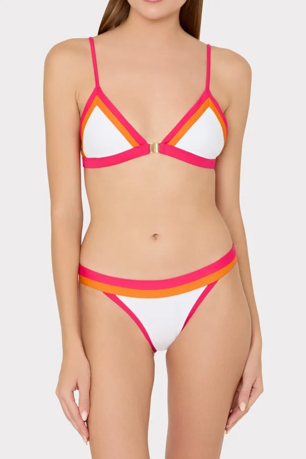 amalfi_color_block_bikini_1-9.webp Jumpsuits & Rompers-MILLY Amalfi Color Block Bikini Top Pink Multi