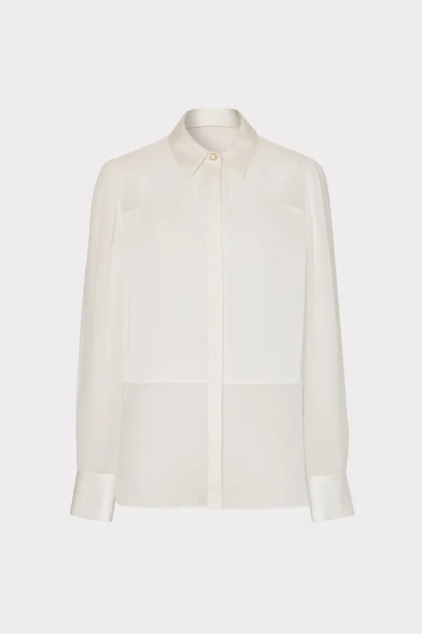 andy_satin_combo_button_u_0-3.webp Tops-MILLY Andy Satin Combo Button Up Blouse White