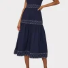 annette_poplin_midi_dress_2.webp Jumpsuits & Rompers-MILLY Annette Poplin Midi Dress Navy