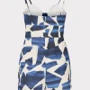 Cover-Ups-MILLY Anya Ocean Puzzle Romper Navy Multi