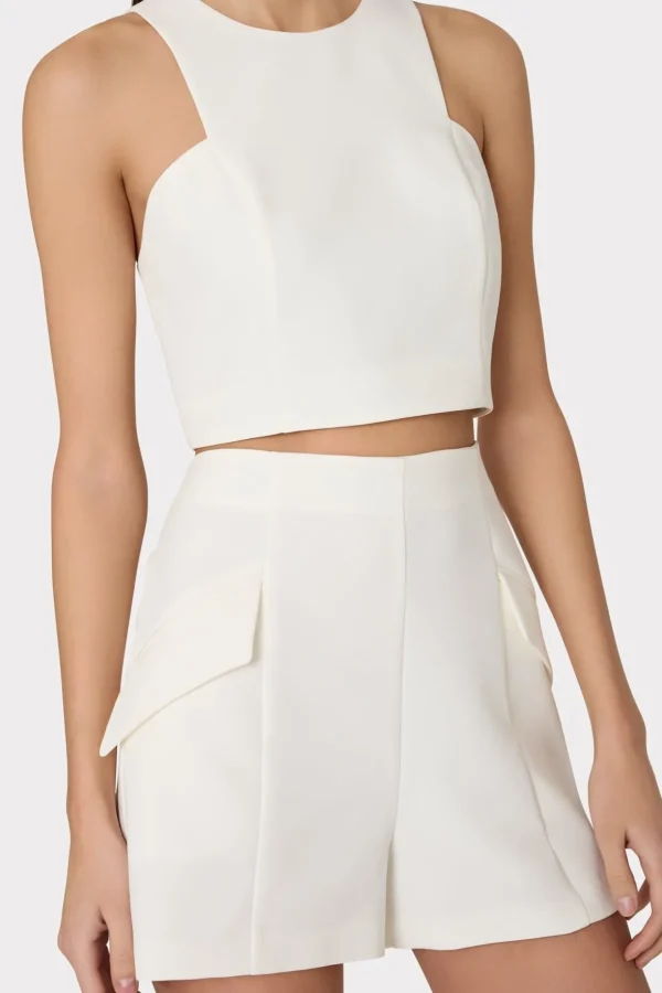 Shorts-MILLY April Cady Shorts Ecru
