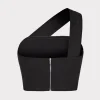 arantza_draped_one_should_3-3.webp Tops-MILLY Arantza Draped One Shoulder Top Black