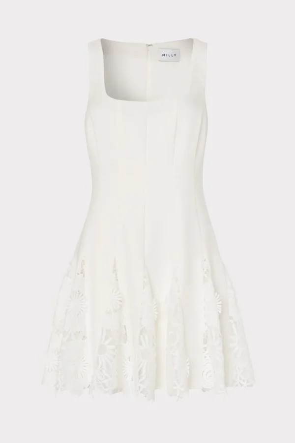 ariel_cady_d_lace_combo_d_0-3.webp Day Dresses-MILLY Ariel Cady 3D Lace Combo Dress Ecru