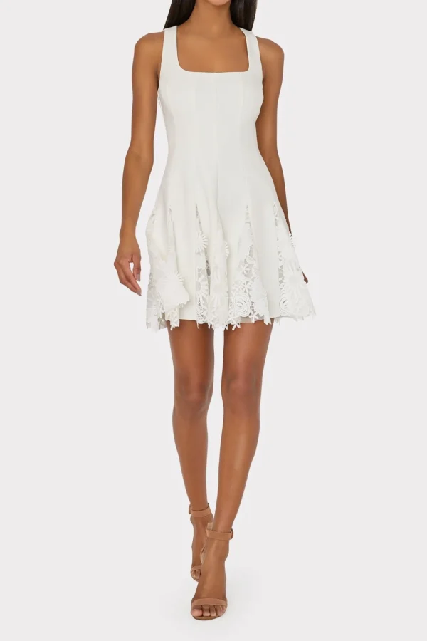 ariel_cady_d_lace_combo_d_1-3.webp Day Dresses-MILLY Ariel Cady 3D Lace Combo Dress Ecru