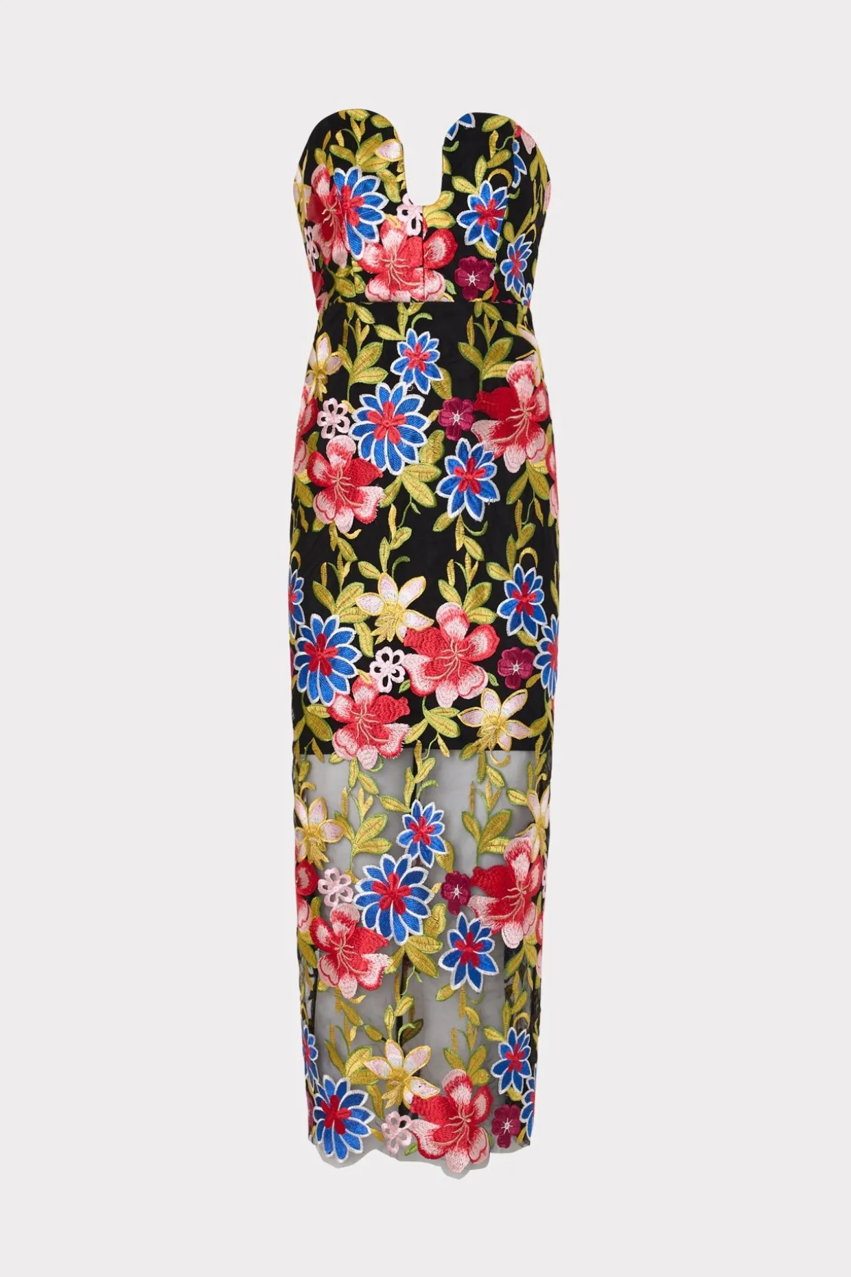 artem_spanish_garden_embr_0.webp Jumpsuits & Rompers-MILLY Artem Spanish Garden Embroidery Dress Red Multi