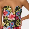 Jumpsuits & Rompers-MILLY Artem Spanish Garden Embroidery Dress Red Multi