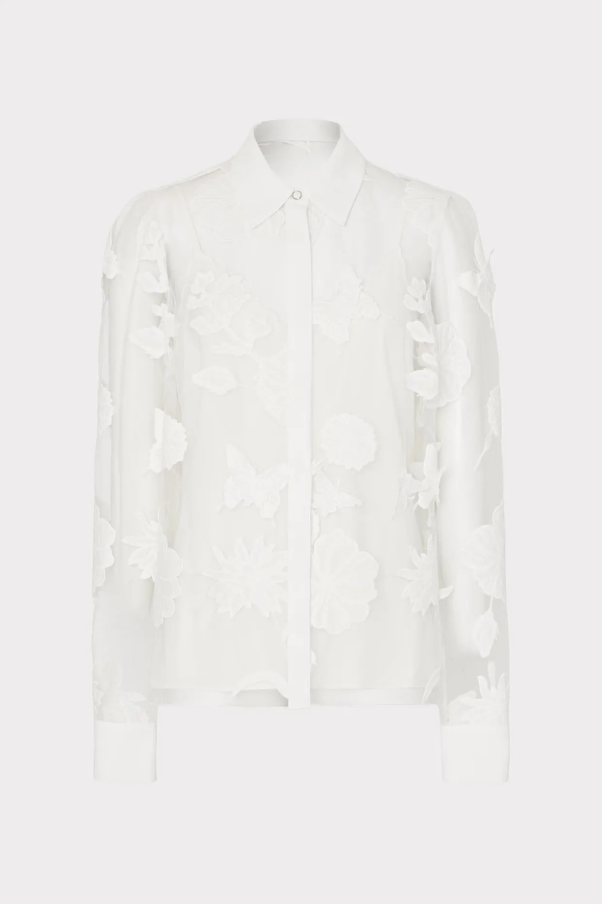ashley_d_butterfly_embroi_0.webp Jumpsuits & Rompers-MILLY Ashley 3D Butterfly Embroidery Blouse White