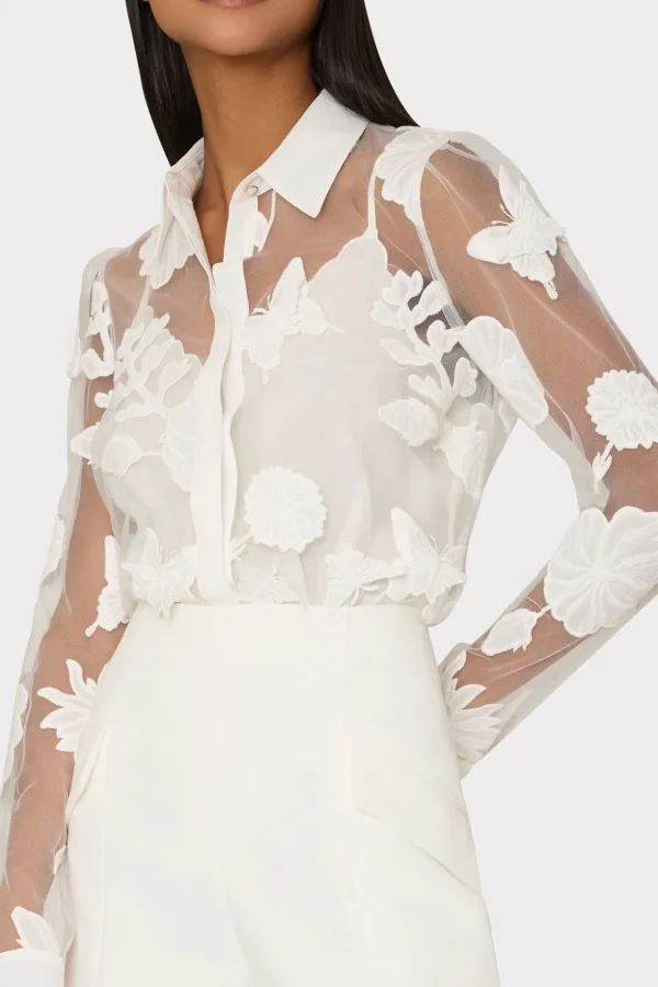 ashley_d_butterfly_embroi_3-1.webp Tops-MILLY Ashley 3D Butterfly Embroidery Blouse White
