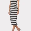 asymetrical_zig_zag_midi__2-3.webp Day Dresses-MILLY Asymetrical Zig Zag Midi Dress Black/Ecru