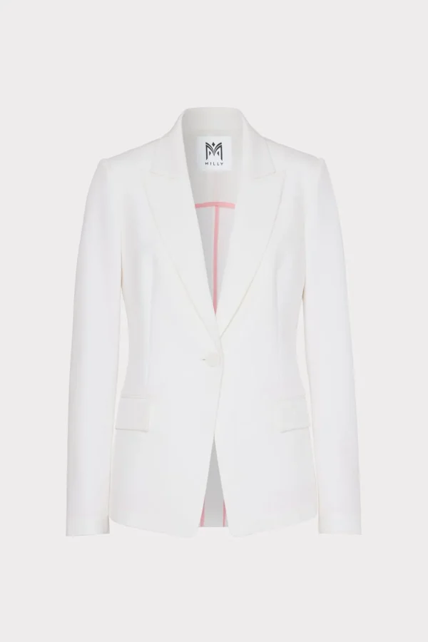 avery_cady_blazer_0-14.webp Matching Sets-MILLY Avery Cady Blazer Ecru