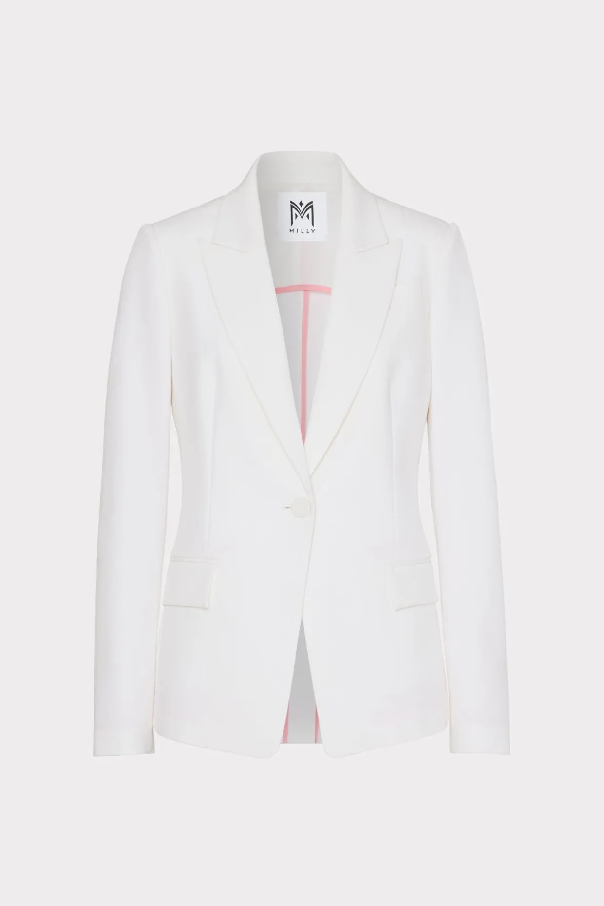 avery_cady_blazer_0-9.webp Jumpsuits & Rompers-MILLY Avery Cady Blazer Ecru