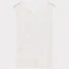 avianna_satin_sleeveless__3.webp Jumpsuits & Rompers-MILLY Avianna Satin Sleeveless Top White