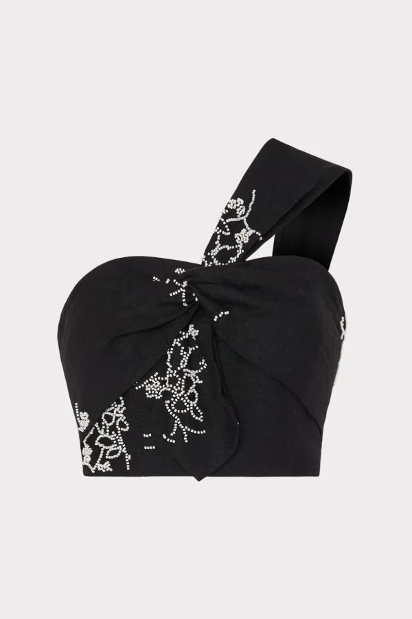 beaded_embroidery_top_0-1.webp Matching Sets-MILLY Beaded Embroidery Top Black
