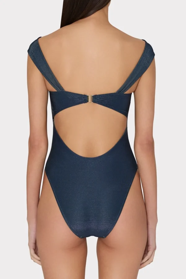 betsy_bandeau_shimmer_one_5.webp One Piece Swimsuits-MILLY Betsy Bandeau Shimmer One Piece Navy