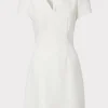 White Dresses-MILLY Cady Atalie Dress Ecru