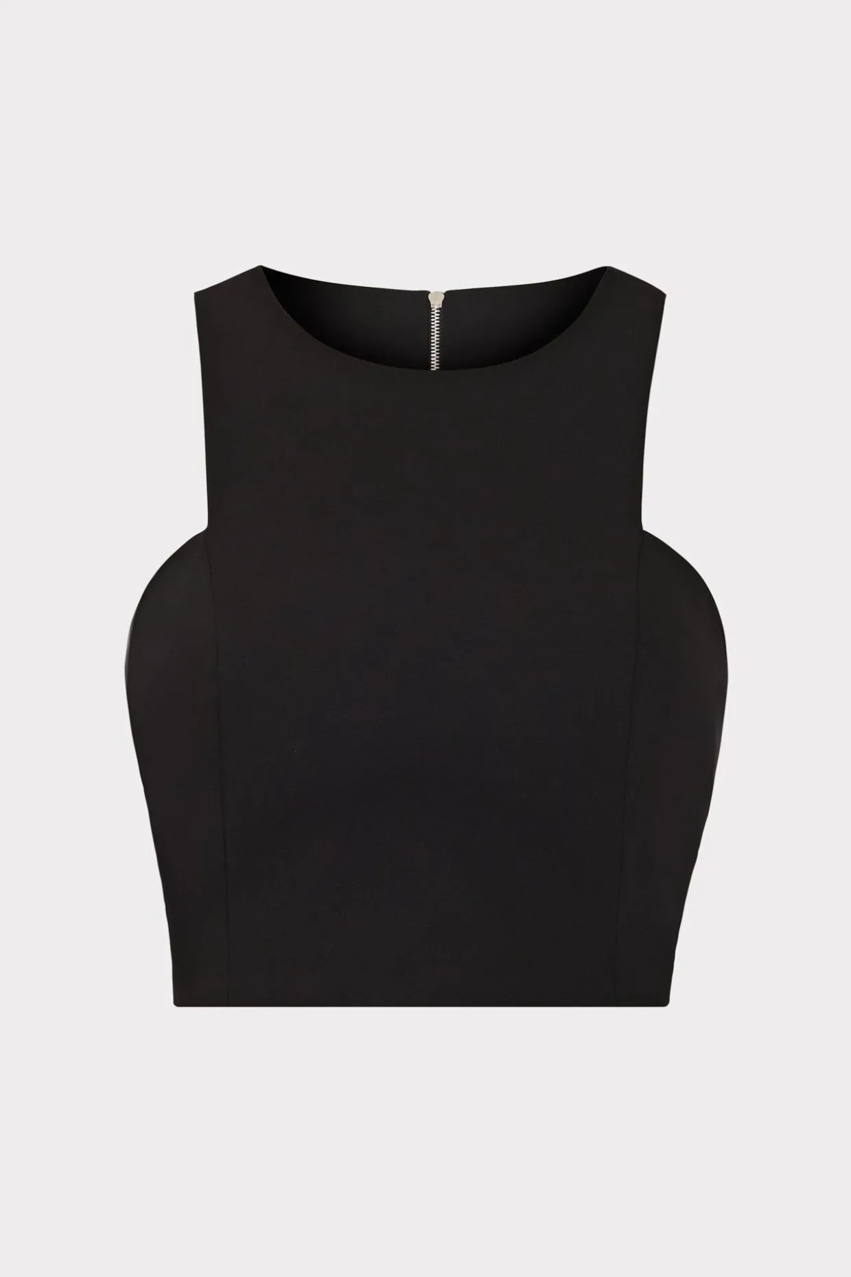cady_sleeveless_crop_top_0.webp Jumpsuits & Rompers-MILLY Cady Sleeveless Crop Top Black