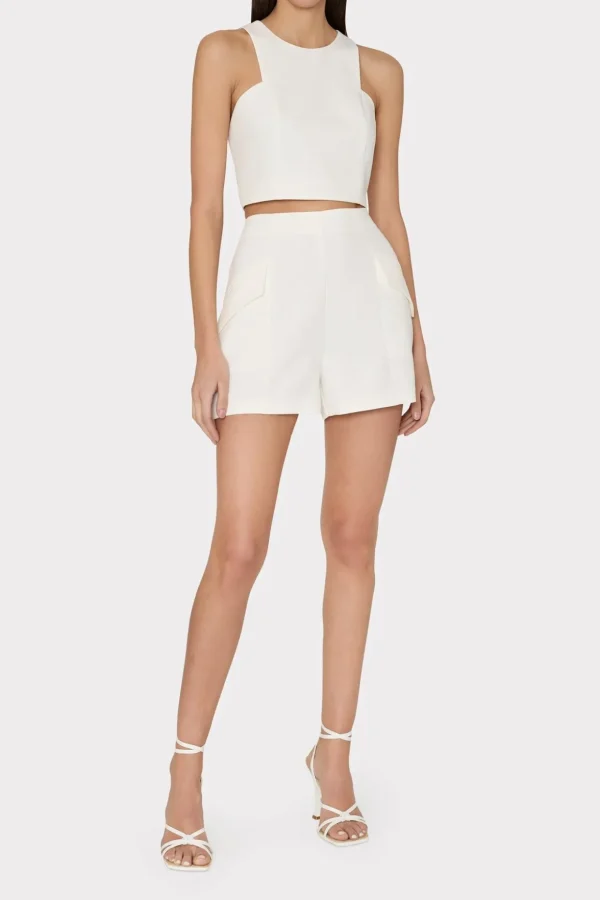 cady_sleeveless_crop_top_1-2.webp Matching Sets-MILLY Cady Sleeveless Crop Top Ecru