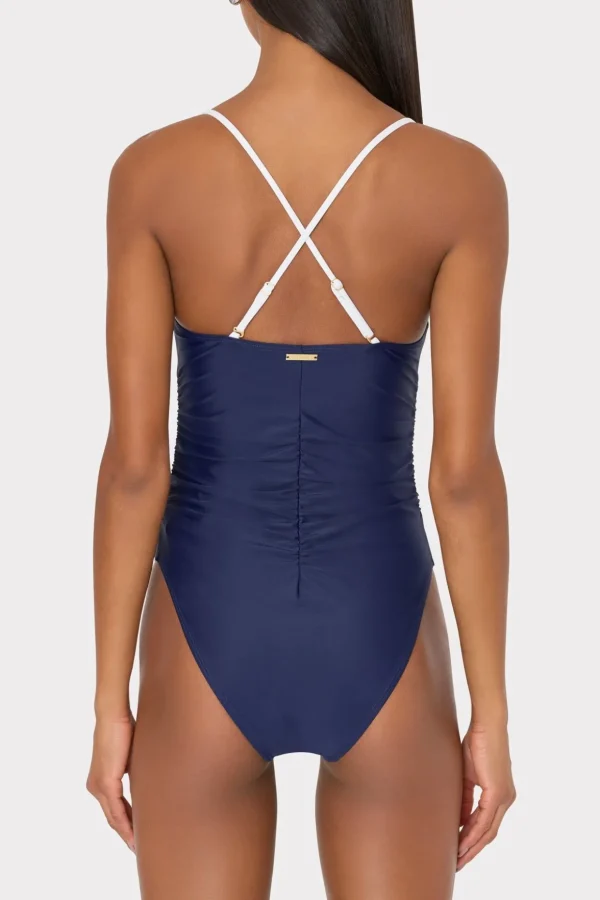 color_block_ruched_one_pi_4-1.webp Jumpsuits & Rompers-MILLY Color Block Ruched One Piece Navy/White