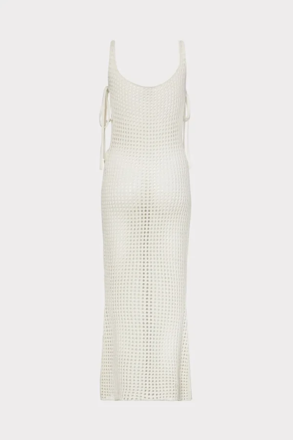 Jumpsuits & Rompers-MILLY Cover-Up Dress With Seashell Crochet Trim Ecru