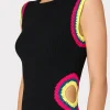 Sweaters & Knits-MILLY Crochet Cut Out Mini Dress Black Multi