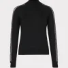 Tops-MILLY Crystal Racer Turtleneck Black