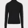 Tops-MILLY Crystal Racer Turtleneck Black