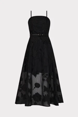 d_butterfly_embroidery_sp_0-3.webp Evening Gowns-MILLY 3D Butterfly Embroidery Spaghetti Strap Dress Black
