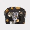 d_floral_sequins_straples_0.webp Tops-MILLY 3D Floral Sequins Strapless Top Black Multi