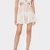 delilah_diamond_jacquard__1.webp Jumpsuits & Rompers-MILLY Delilah Diamond Jacquard Voile Coverup Dress White/Gold