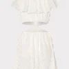 delilah_diamond_jacquard__3.webp Jumpsuits & Rompers-MILLY Delilah Diamond Jacquard Voile Coverup Dress White/Gold