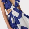delilah_grand_foliage_dre_3.webp Cover-Ups-MILLY Delilah Grand Foliage Dress Navy/White