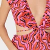 delilah_painted_chevron_c_2.webp Cover-Ups-MILLY Delilah Painted Chevron Cotton Voile Coverup Dress Coral Multi
