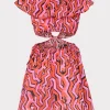 delilah_painted_chevron_c_3.webp Cover-Ups-MILLY Delilah Painted Chevron Cotton Voile Coverup Dress Coral Multi