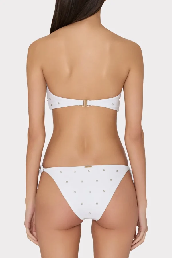 diamond_heat_set_bandeau__2.webp Jumpsuits & Rompers-MILLY Diamond Heat Set Bandeau Bikini Top White