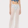 Cover-Ups-MILLY Diamond Jacquard Coverup Pants White/Gold