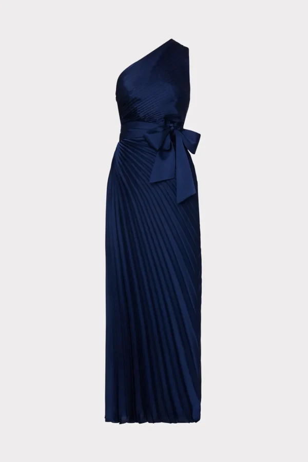 estelle_satin_dress_0-3.webp Guest Of Dresses-MILLY Estelle Satin Dress Navy