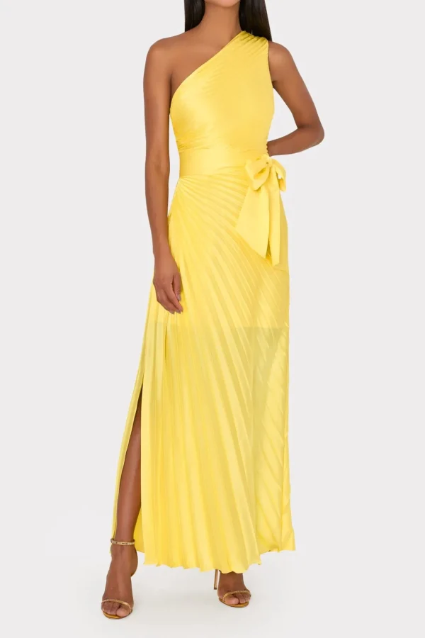 estelle_satin_dress_1-6.webp Evening Gowns-MILLY Estelle Satin Dress Yellow