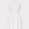 evelia_reina_graphic_dot__0-1.webp Day Dresses-MILLY Evelia Reina Graphic Dot Clipping Dress White