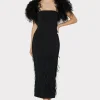 Coats & Jackets-MILLY Feather Bolero Black