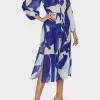 Jumpsuits & Rompers-MILLY Fiona Grand Foliage Cover-Up Navy/White